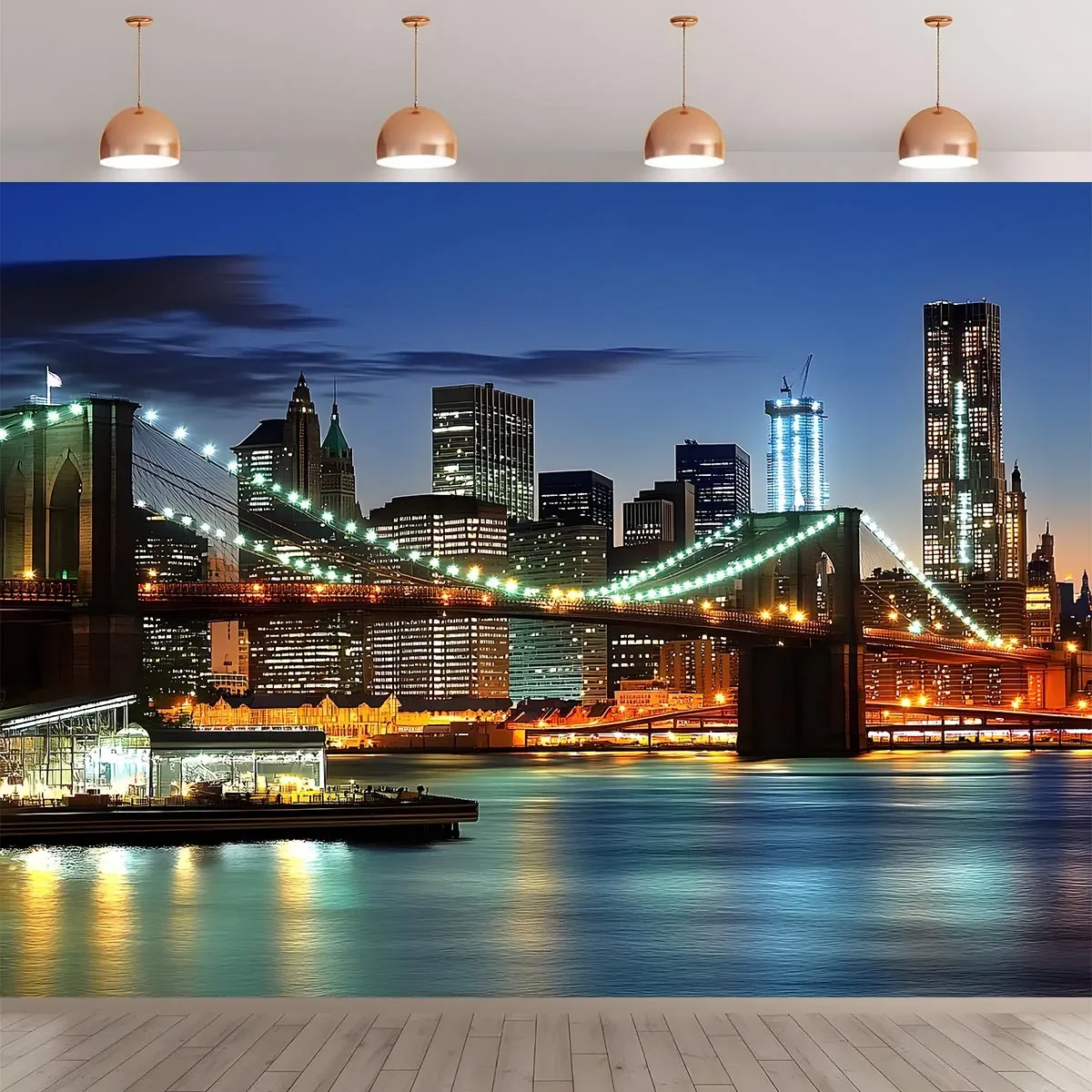 Photography New York - 폴리에스테르 섬유 1개 뉴욕시 스카이라인 및