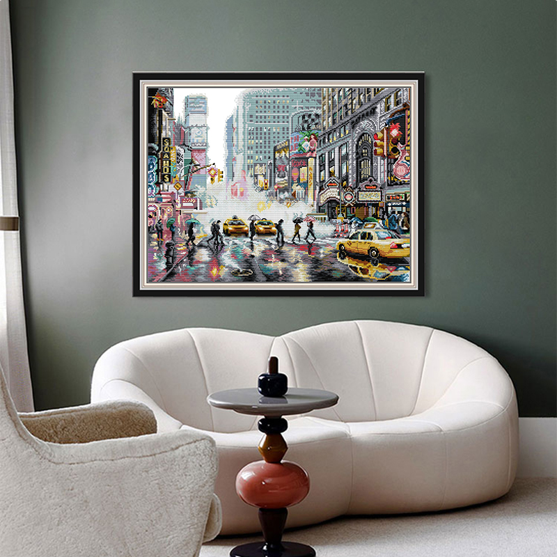 기쁨 일요일 크로스 스티치 키트 11/14CT 자수 그 - Photography New York 리뷰 및 가격
