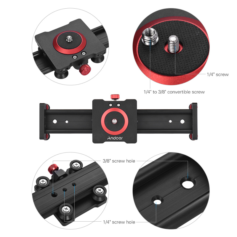 Andoer 알루미늄 합금 카메라 트랙 슬라이더 비디오 - Camera Slider Rail 리뷰 및 가격