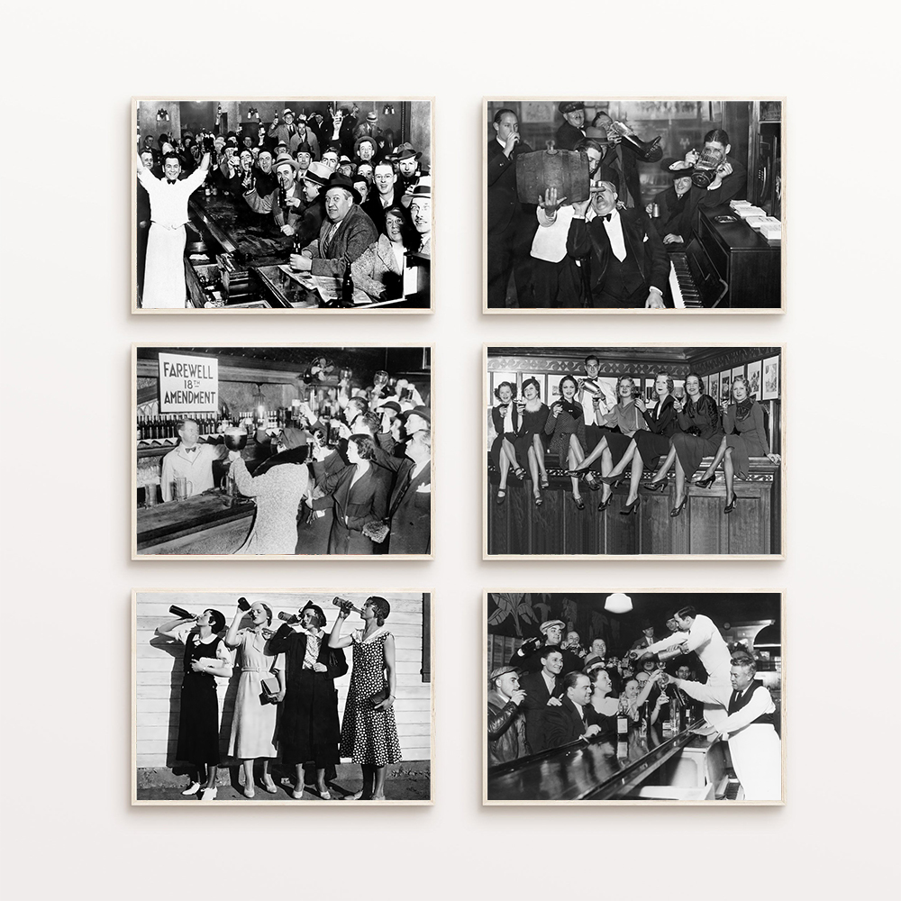 흑백 우리가 원하는 맥주 금지 사진 포스터 캔버스 회화 - Photography New York 리뷰 및 가격