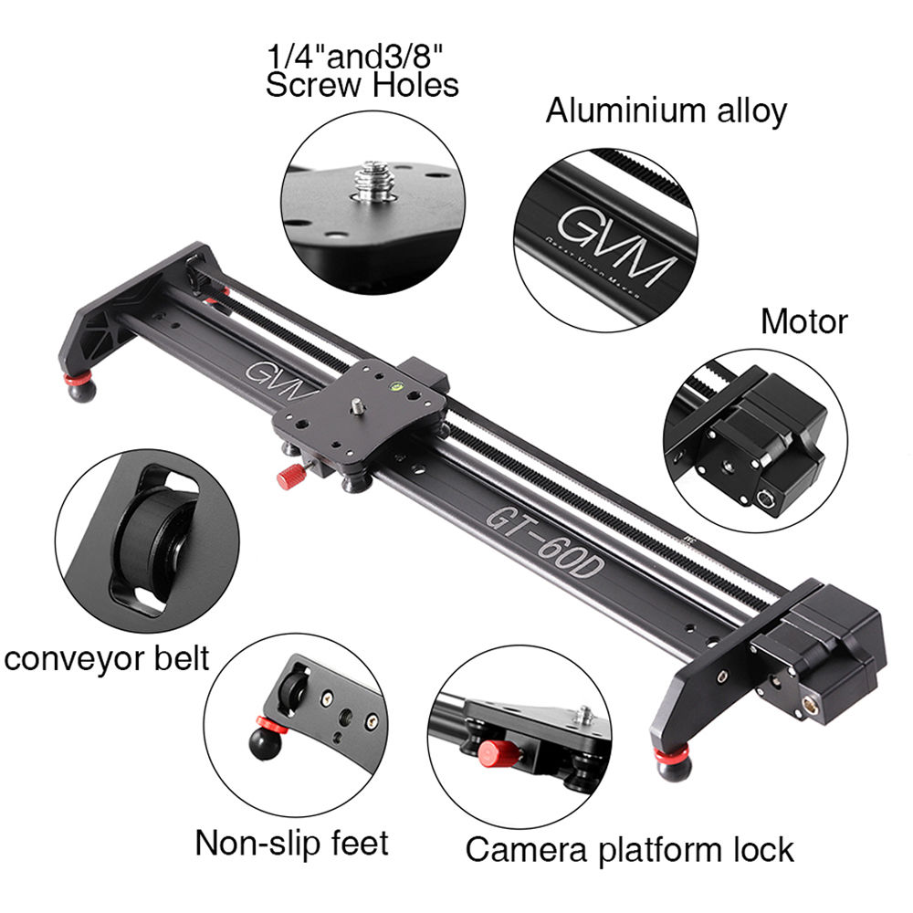 GVM GT-60D 27인치 전동 카메라 슬라이더 비디 - Camera Slider Rail 리뷰 및 가격