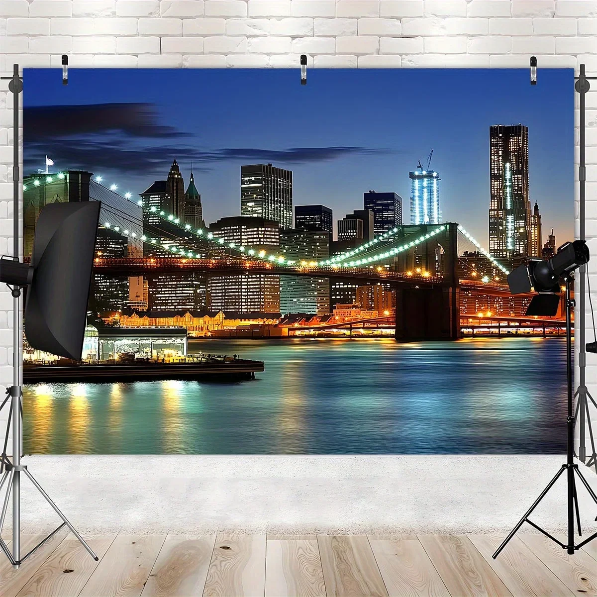 폴리에스테르 섬유 1개 뉴욕시 스카이라인 및 브루클린  - Photography New York 리뷰 및 가격